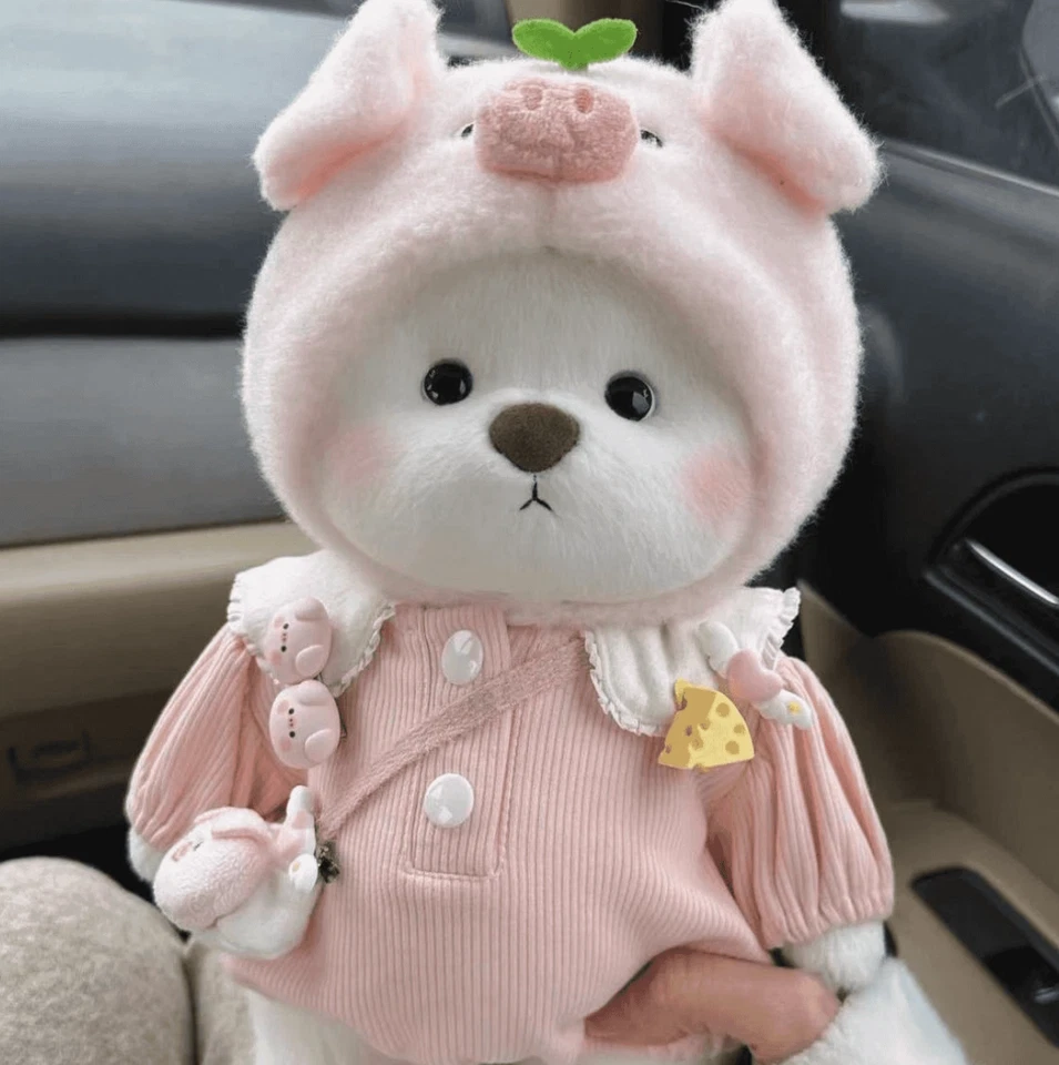 Teddy Bear Plush – Soft Cuddly Bear for Kids, Cute Teddy Bear with Dress - image 3 of 4