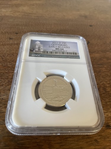 2011 D Gettysburg Early Releases MS66 -NGC Graded - Picture 2 of 4