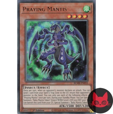 Yugioh Gottesanbeterin BLMR-DE033 Secret Rare 1. Auflage NM