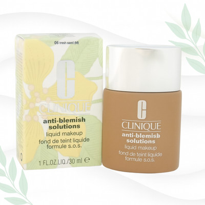 Clinique Anti-Blemish Solutions Liquid Makeup 06 Fresh Sand 1oz Oil-Free