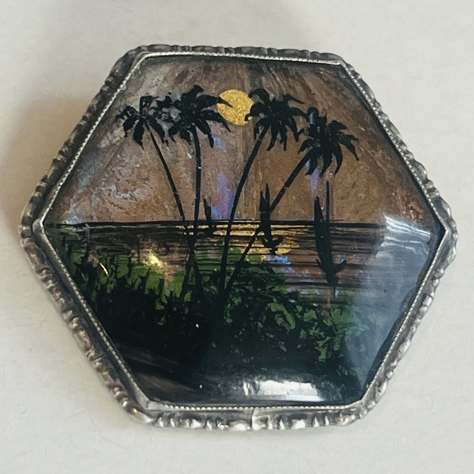 Solid Silver 920 Butterfly Wing Brooch Antique 19… - image 3