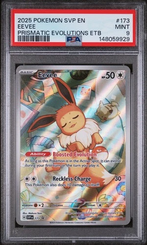 2025 POKEMON SVP EN-SV BLACK STAR PROMO #173 EEVEE PSA 9