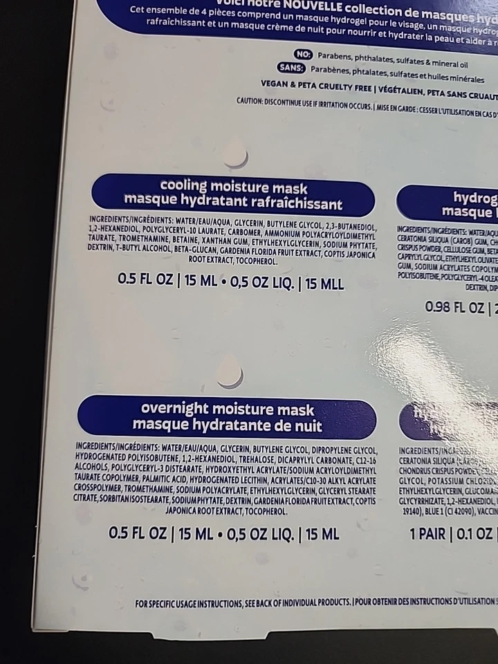 Freeman 4 Piezas Mascarilla Hidratante Mascarillas Faciales Hidratantes y Mascarilla Bajo los Ojos... Foto 4 de 4
