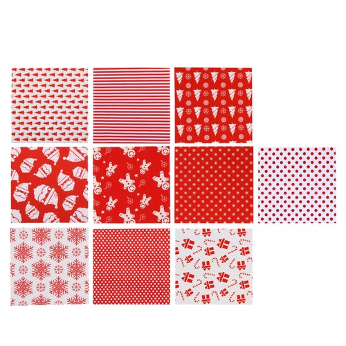 20pcs DIY Patchwork Tuch Baumwolle Weihnachtsstoffblech gedruckter Nähgewebe