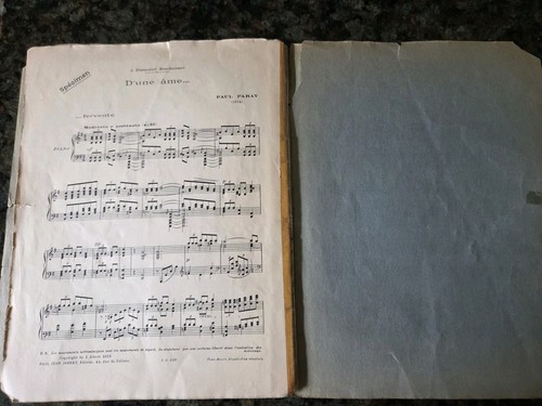 Claude Debussy Clair de Lune Piano Sheet Music Score 1927 Elkan-Vogel - Picture 11 of 11
