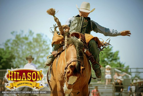 96HS Bull Riding Chaleco Hilason Niños Junior Jóvenes Negro Pro Rodeo Cordura - Imagen 2 de 8