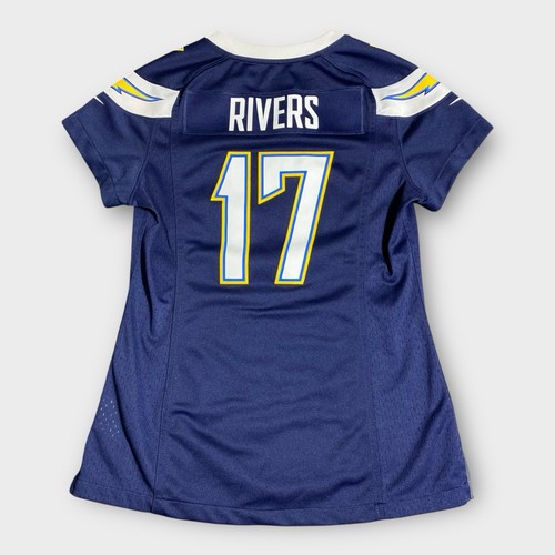San Diego Chargers Jersey Womens Small Blue Nike On Field NFL Phillip Rivers 17 - Picture 2 of 17