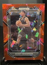 2023 Prizm Draft Picks Scoot Henderson Red Cracked Ice RC No.24