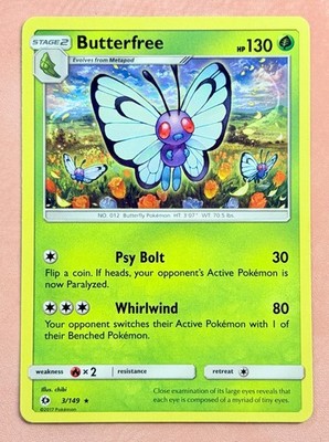 Butterfree~ Cute Pokemon Cards ~ Grass-Type Pokemon~Botanical Garden Gallery
