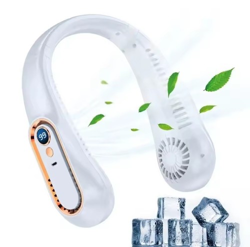 Ventilatore Da Collo Silenzioso Lunga Durata Ricaricabile Potenza 5 Livelli