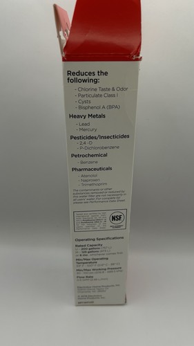 Frigidaire EPTWFU01 Pure Source Ultra II Refrigerator Water Filter Damaged Box - Picture 4 of 8
