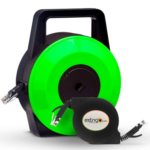 Retractable Network Cable Extender 33 Ft (10 Meter) CAT 6 Ethernet Cable Flat-P