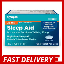 Basic Care Sleep Aid, Doxylamine Succinate Tablets, 25 mg, 96 Count