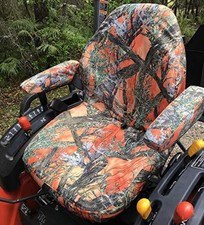 , KU25 Custom Fit Kubota Seat Covers for Tractor B2301 B2601 MC2 ORANGE Endura