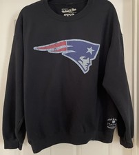 Mitchell & Ness New England Patriots Sweater M Throwback Pat Logo NFL