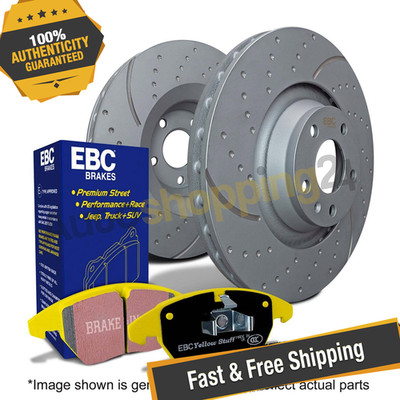 EBC S5KR1728 S5 Super Street Dimpled & Slotted Rear Brake Kit for 17-19 Audi A4