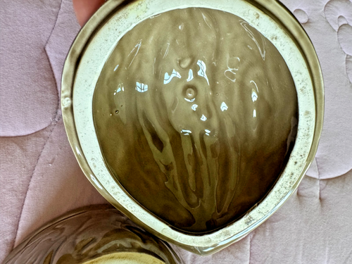 Vintage Ceramic Squirrel Sitting On A Walnut Covered Candy Or Nut Bowl - Picture 5 of 8