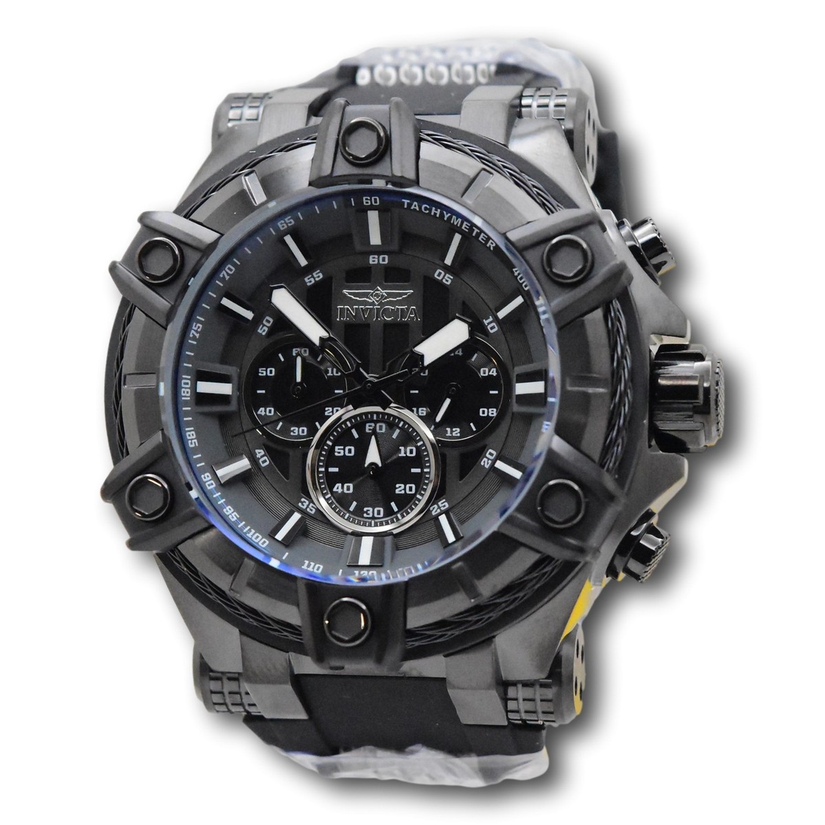 Invicta Bolt Surge Men's 52mm Triple Black Stealth Chronograph