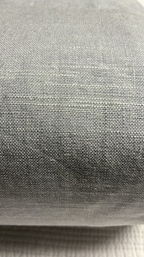 1-Pottery Barn Emery Linen Curtain Panel Cotton Lining - Blue - 100" x 96" - Picture 5 of 5