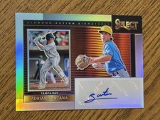 Adrian Santana 2024 Select Diamond Action Signatures Auto #DAS-AS -Rays