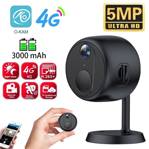 4G SIM Card Mini Camera 5MP 1080P HD Home Security Cam 5X Zoom Night Vision - Picture 3 of 22