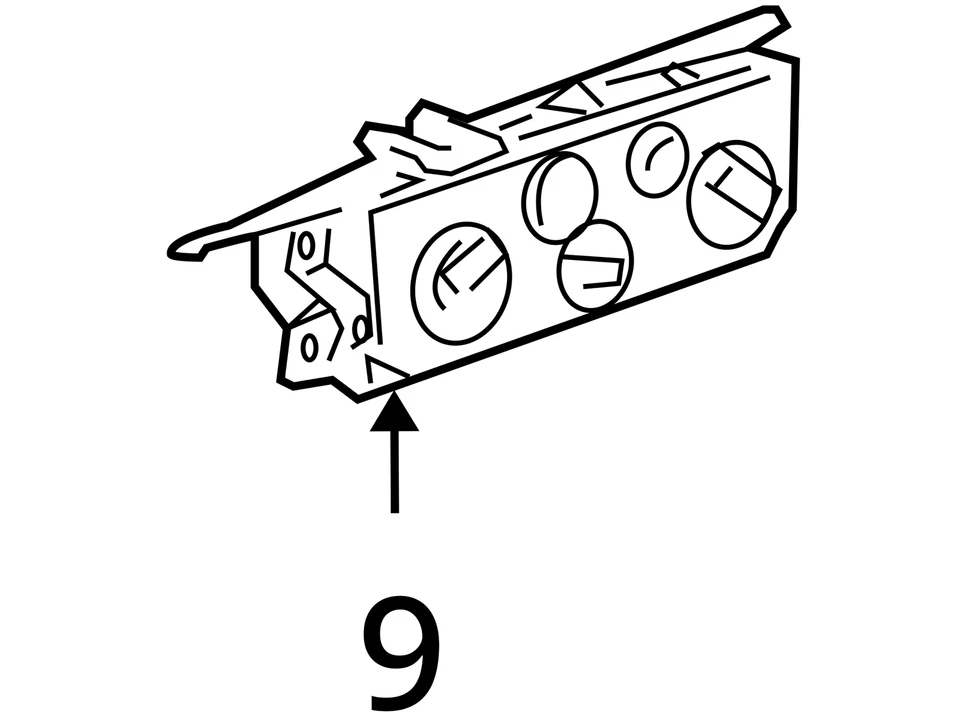 2004-2012 年 GMC Canyon 交流加热器气候控制 25841856 HK38U — 第 4/4 张图片
