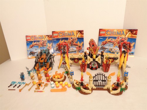 Lego Legends of Chima #70146 Flying Phoenix Fire Temple Building Set Complete - Picture 1 of 20