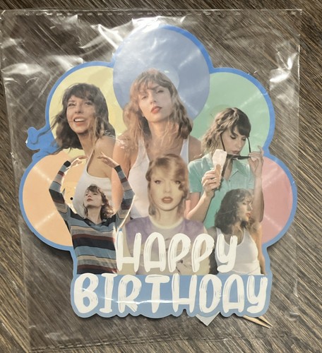Taylor Swift Birthday decorations: Banner, Cake Topper, Balloons, 24 Cupcake Top - Picture 4 of 5