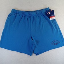 Champion Men's Blue Fleece Activewear Shorts Drawstring Waist Size 2XL NWT