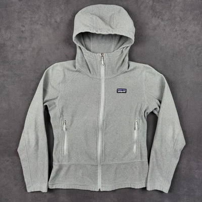 Patagonia Emmilen Hoody Damen Small grau leichter Full Zip Fleece Hoodie - Bild 1 von 4