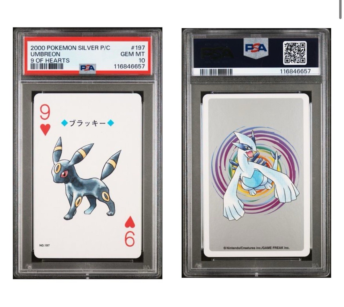 UMBREON PSA 10 Pokemon Silver Version Playing Card 9 OF