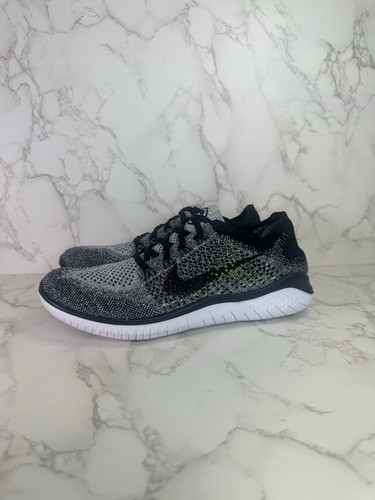 Nike Free RN Flyknit 2018 Zapatos para correr para mujer Talla 9 Blanco Negro 942839-101 - Imagen 2 de 5