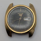 Vintage Men's Seiko 5 Automatic Watch 21j Day/Date 6119-8476 Grey Dial - Parts