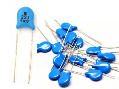 221 1kv (50x) Disc Ceramic Capacitors 220pF 0.22nF 0.00022uF 221/1000V ...