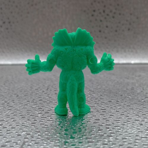 M.U.S.C.L.E Figure Kinnikuman #061 Frill-necked Lizard Green Kinkeshi 1980s - 第 2/4 張圖片