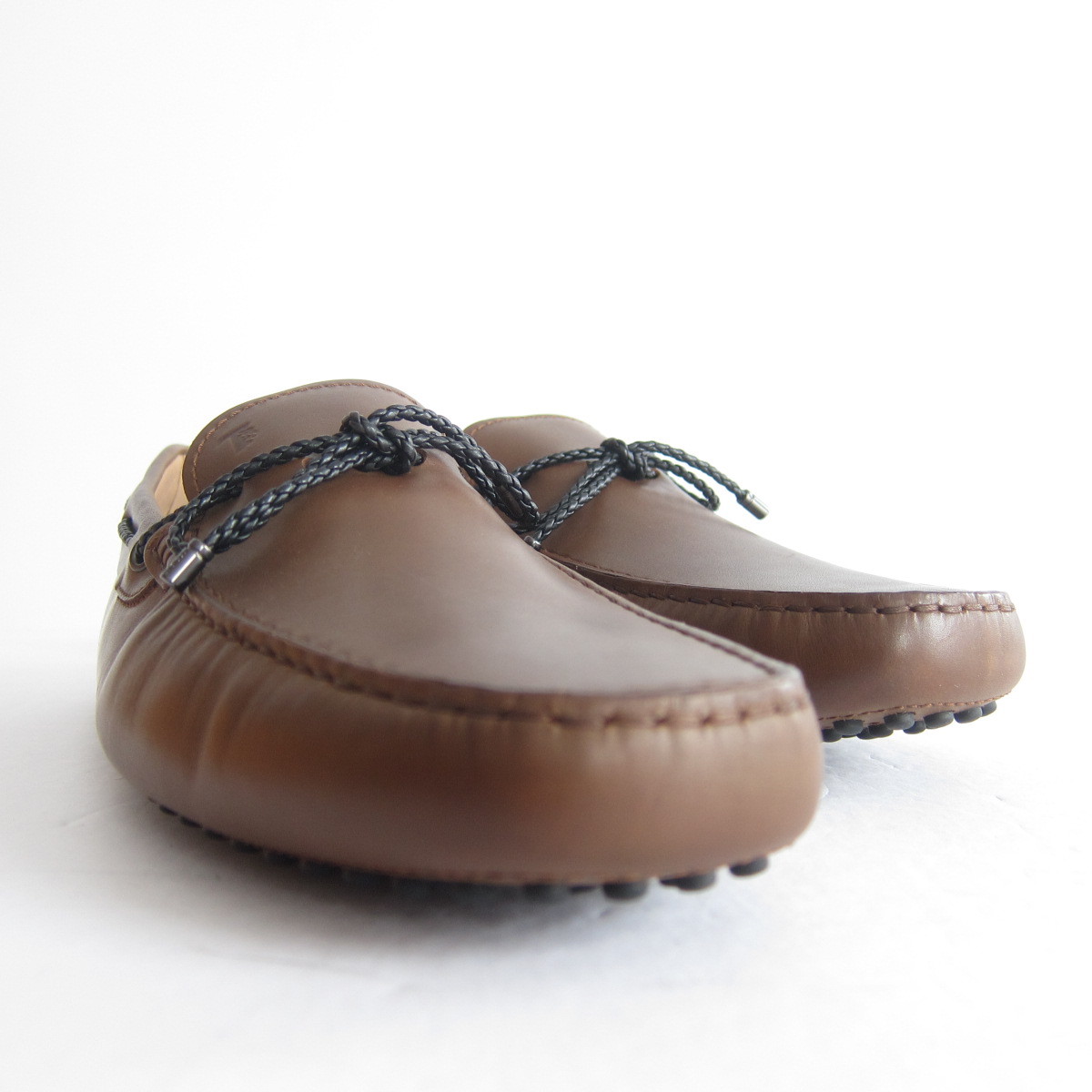 P-333129 New Tods Gommini Brown Leather Driving Shoe Size US 9 Marked 42 P-333129 New Tods Gommini Brown Leather Driving Shoe Size US 9 Marked 42