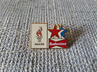 Pin OLYMPIA 1996 Atlanta - Budweiser Sponsoren Pin - ultrarar !!