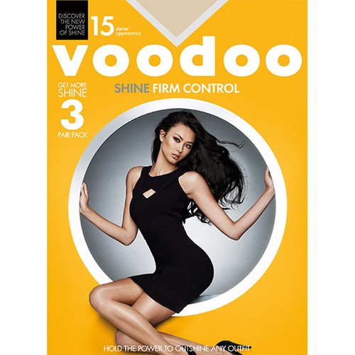 Voodoo Shine Firm Control Sheers 15 Denier Stockings Pantyhose Tights 1 - 3 Pack - Picture 5 of 11
