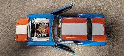 1970 Blue/Orange/White Plymouth Cuda Don Grotheer Racing 1 /18 Ertl MINT - Picture 3 of 6
