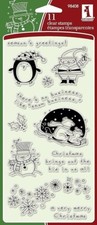 INKADINKADO Clear Stamps - CHRISTMAS CHARACTERS - 11 pcs