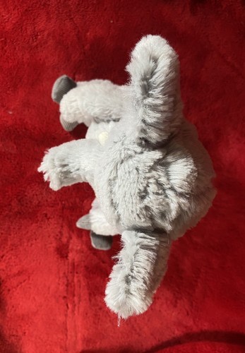 First Impressions Macy’s Grey Plush Baby Lovey Toy Elephant Corduroy 2017 - Picture 7 of 11