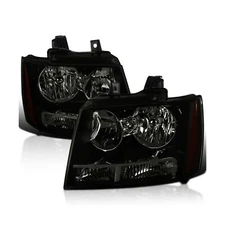 Spec-D Tuning Smoked Headlights Compatible with 2007-2013 Chevy Avalanche, 20...