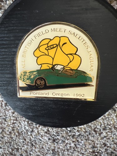 All British Meet Salutes Jaguar Commemorative Plaque Emblem Portland OR Vintage - Picture 4 of 6