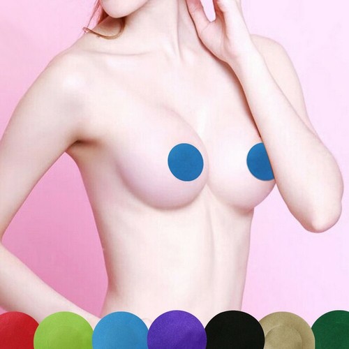 Cache tétons nippies pasties bases tissu satiné couleurs au choix burlesque - Picture 1 of 9