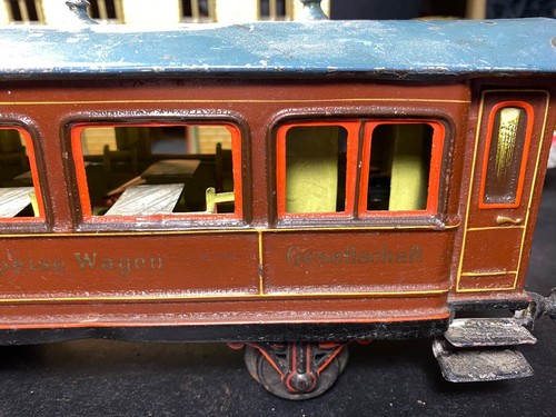 VINTAGE 1910-20 MARKLIN 1 OR 2 GAUGE DINING CAR PAUL COLE COLLECTION C-6 GRADE - Picture 3 of 16