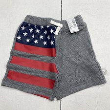 The Childrens Place Gray Flag Pull On Shorts Toddler Size 2T New