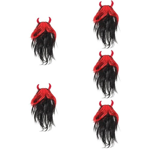 5pcs Halloween Cosplay Haartihhaarstück Performance Perspektive Halloween - Foto 4 di 12