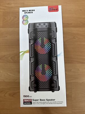 ZQS-4271 Outdoor Portable Colorful Lighting Bluetooth Speaker Camping Party Box 