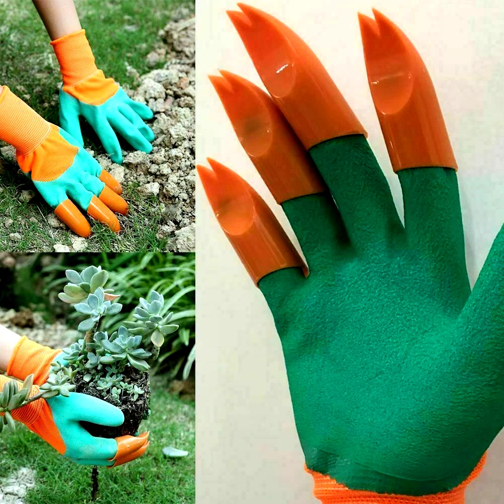 Donfri 3 paia di guanti da giardinaggio per bambini Guanti protettivi in ​​ lattice, fatti a mano fai-da-te, lavori domestici quotidiani, pittura, attività all'aperto (4 (6-8 anni