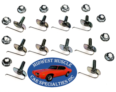 Molding Trim Clips Nuts 7/16-5/8 Body Fender Door Quarter Ford Moulding 10 B12 - Foto 3